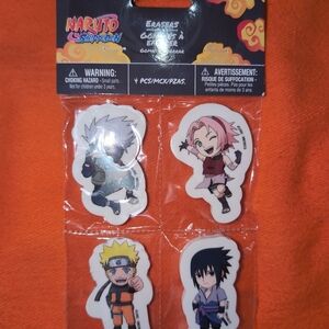 Naruto Shippuden Character Erasers Set
